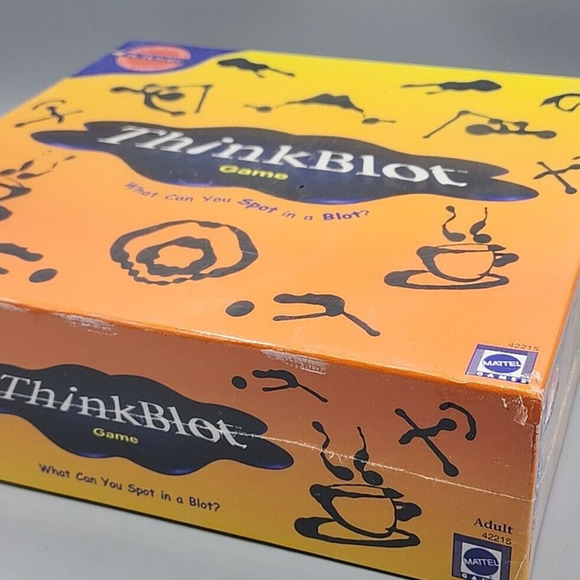 Thinkblot Mattel 1997 Game What Can you Spot In A Blot Factory Sealed - Picture 4 of 6